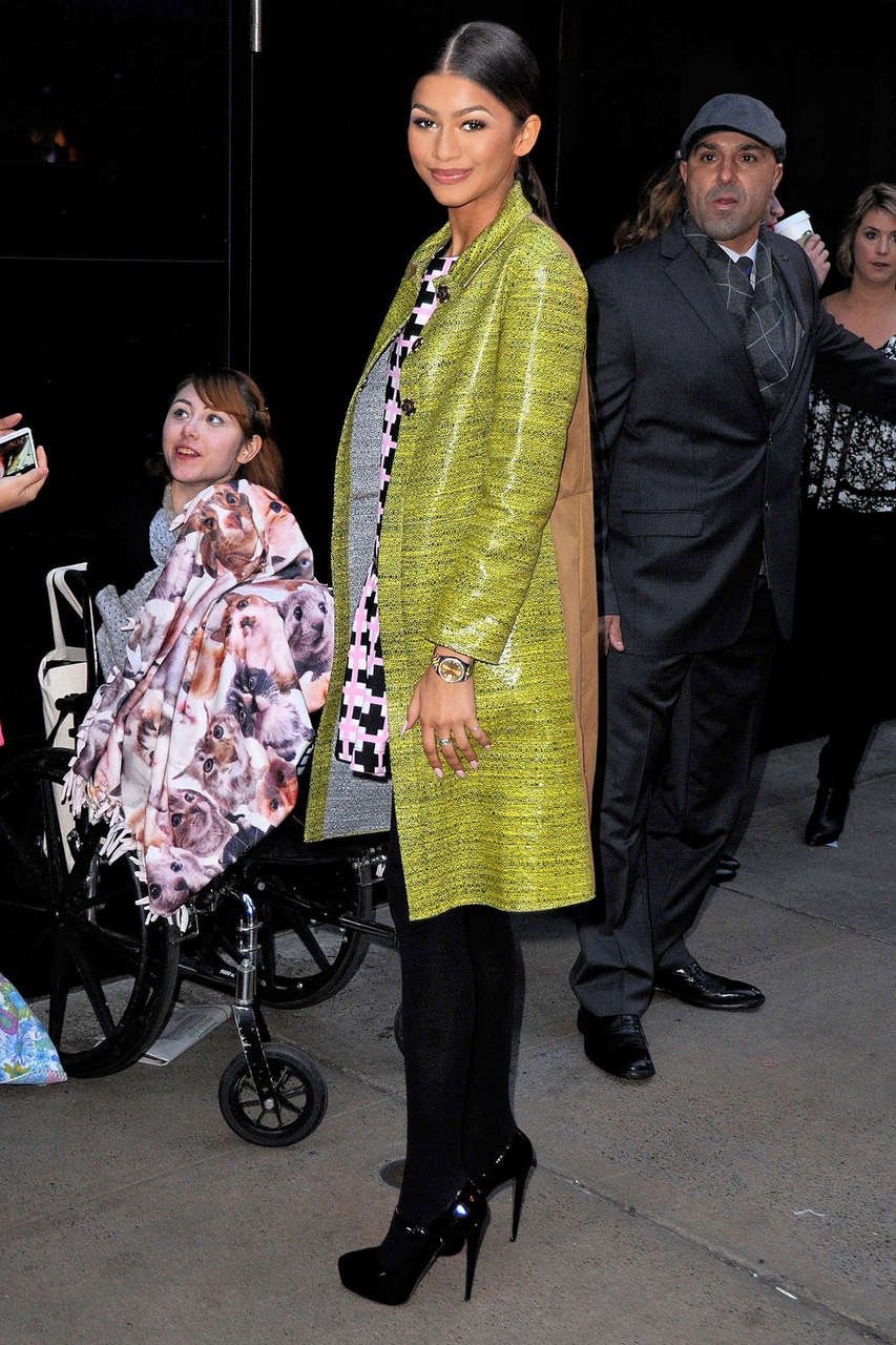Zendaya Coleman Arrives Good Morning America New York