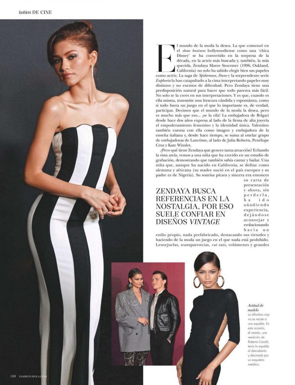 Zendaya Coleman Hola Fashion Magazine March