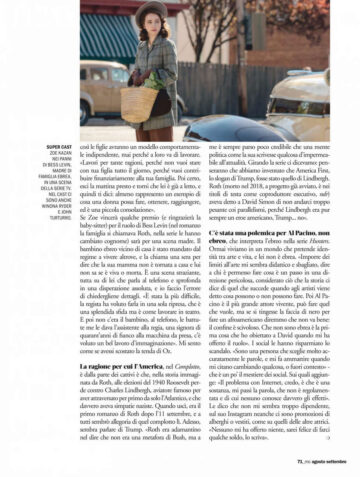 Zoe Kazan Marie Claire Magazine Italy August