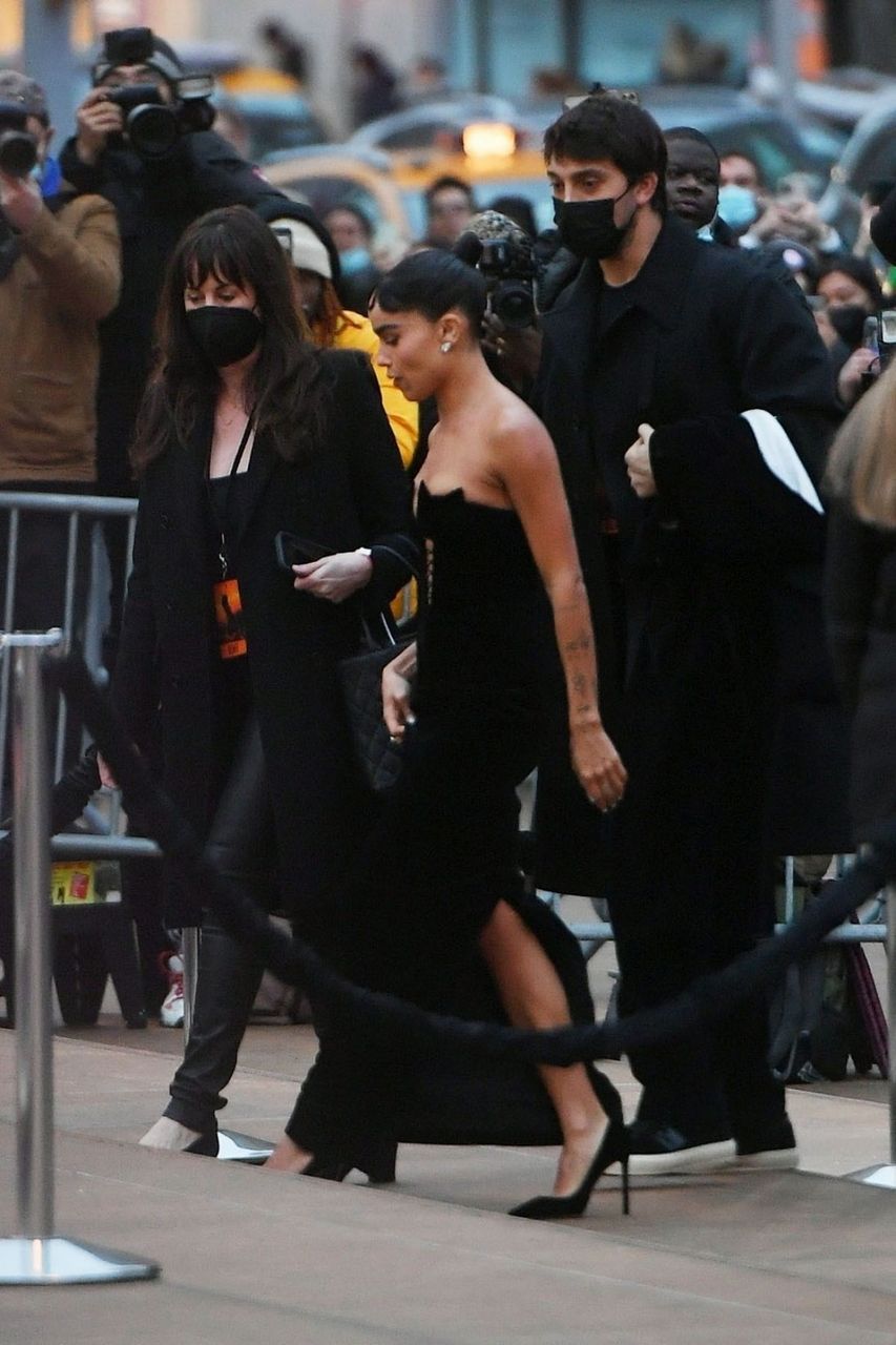 Zoe Kravitz Arrives Batman Premiere Lincoln Center New York