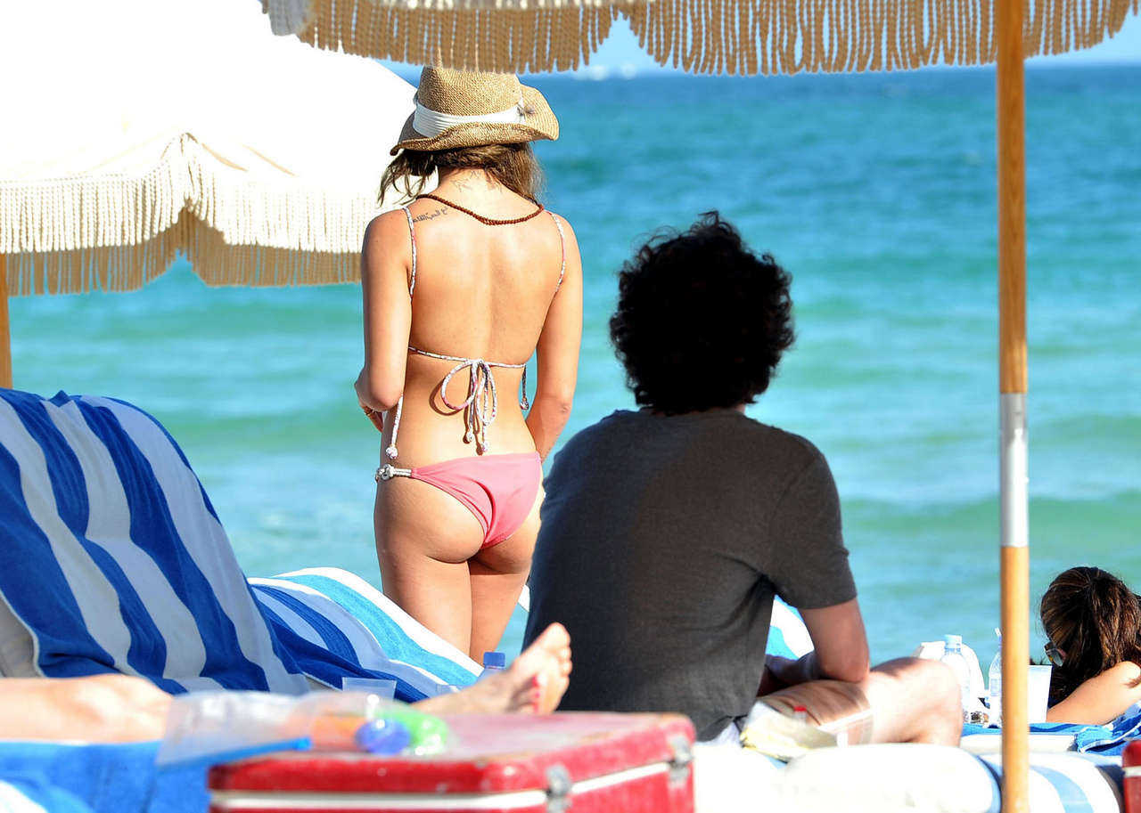 Zoe Kravitz Bikini Candids Beach Miami