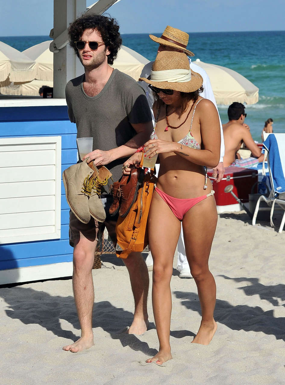 Zoe Kravitz Bikini Candids Beach Miami