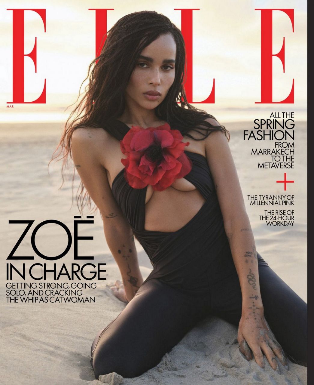 Zoe Kravitz Elle Magazine Uk April