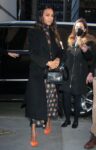 Zoe Saldana Leaves Her Hotel To Promote Adam Project New York