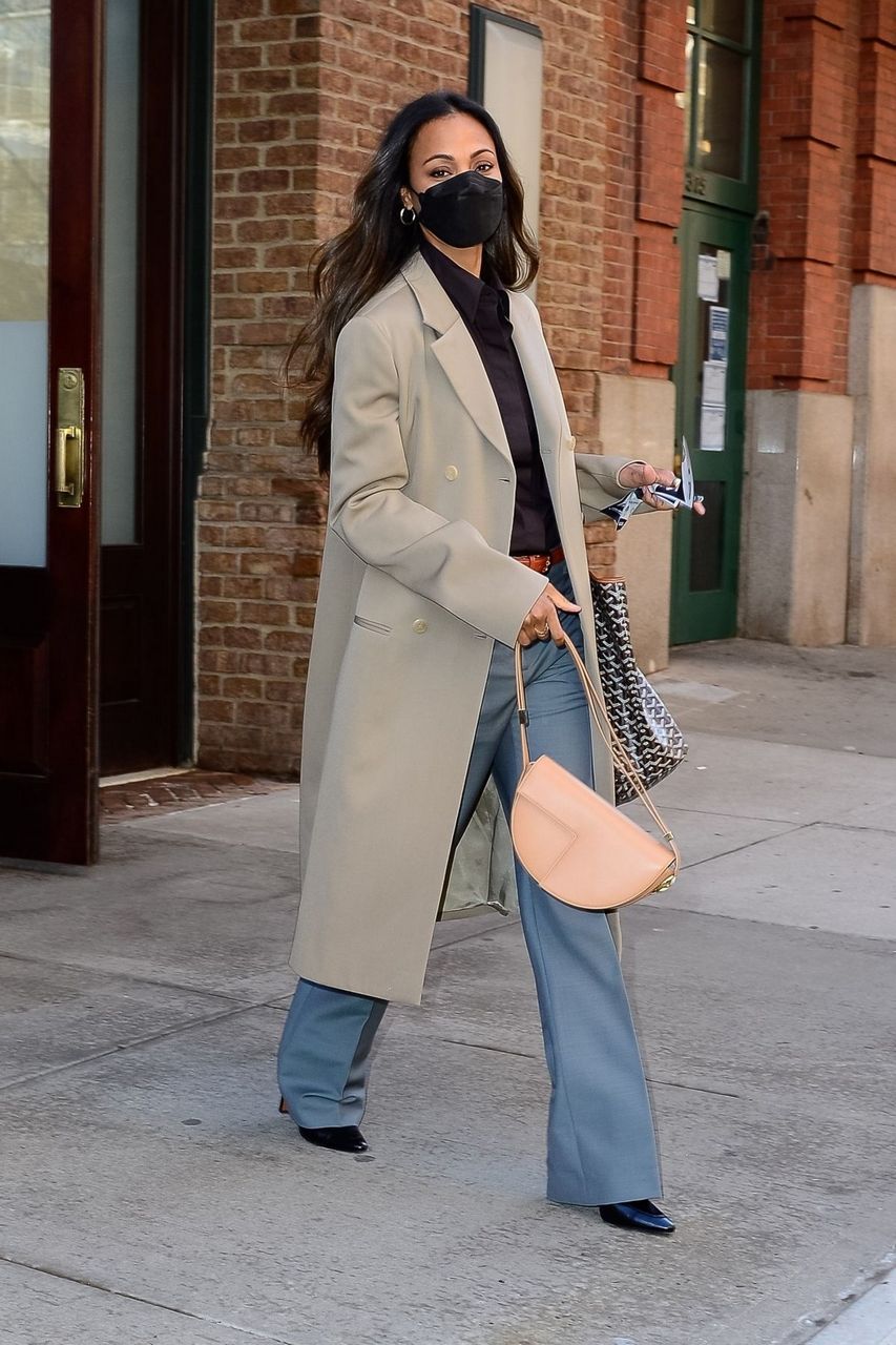 Zoe Saldana Out And About New York