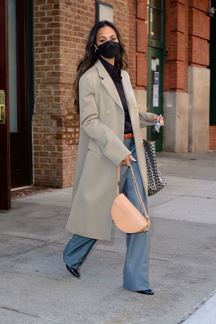 Zoe Saldana Out And About New York