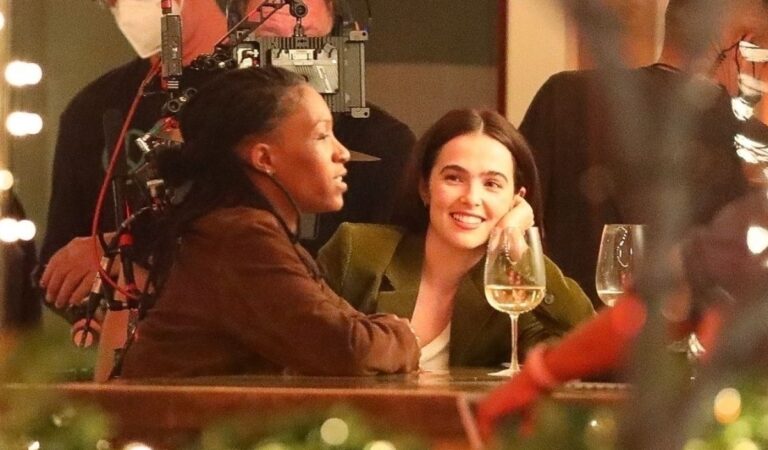 Zoey Deutch And Javicia Leslie On Set Of Something From Tiffany S Los Angeles (10 photos)