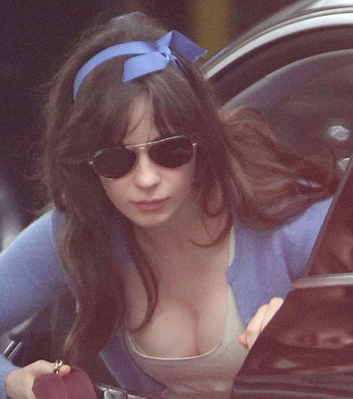 Zooey Deschanel Out About Beverly Hills
